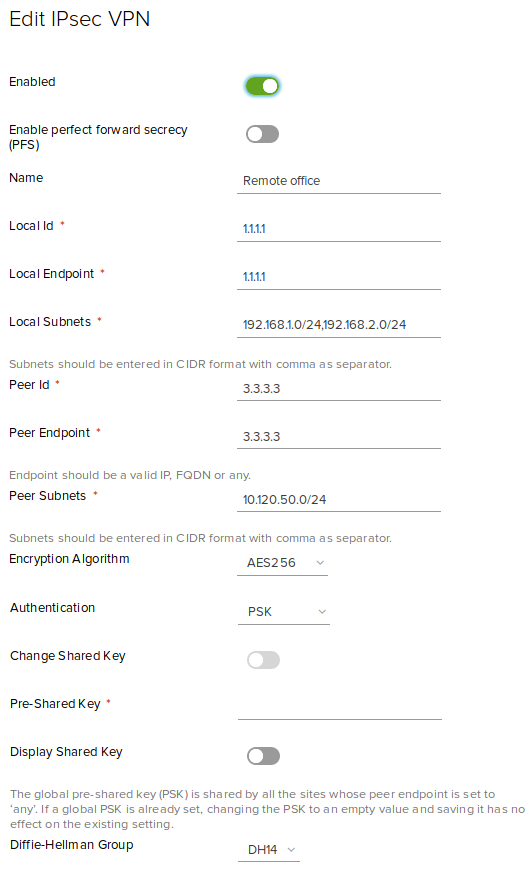 NSX Edge VPN in vCloud